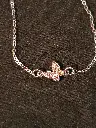 Rhinestone Butterfly Bracelet
