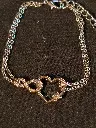 Heart with Infinity Rhinestone Bracelet