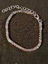 Silver Woven Rope Bracelet
