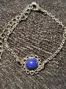 Silver and Lapis Lazuli Bracelet