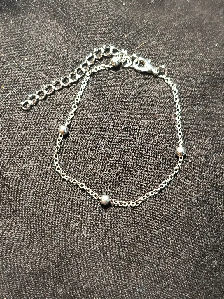 Silver Ball Chain Bracelet