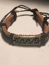 Adjustable Leather Turtle Bracelet