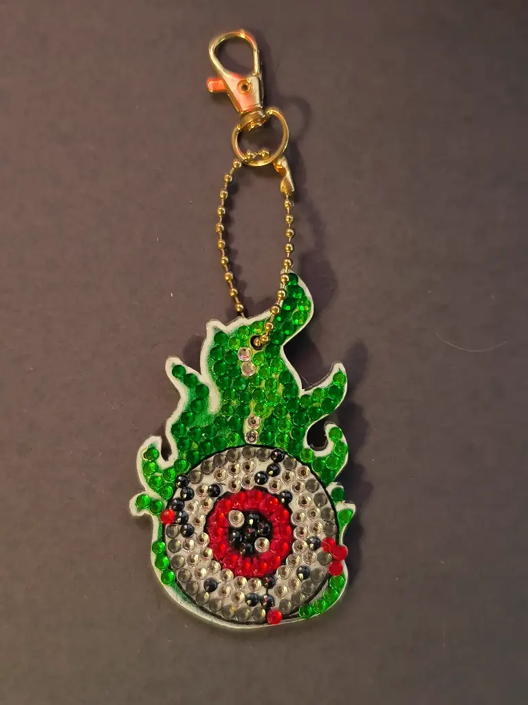 Double Sided Flaming Eye Suncatcher