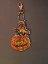 Double Sided Cat in Pumpkin Suncatcher