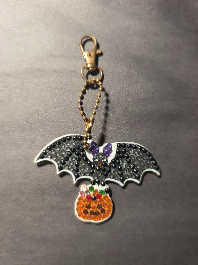 Double Sided Bat & Pumpkin Suncatcher