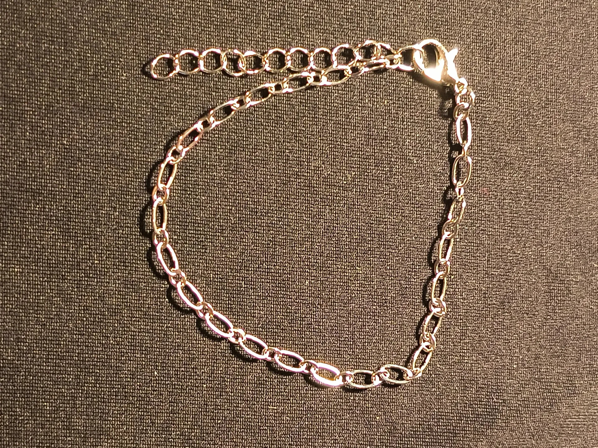Oval Link Silver Chain Bracelet