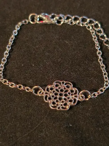 Silver Mandala Bracelet