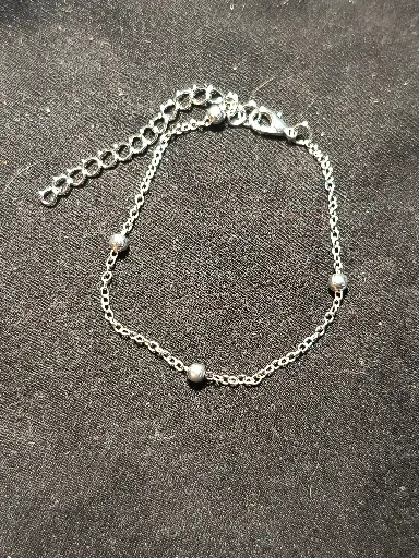 Silver Ball Chain Bracelet
