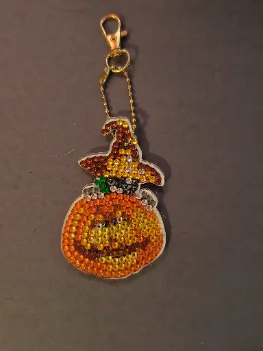 Double Sided Cat in Pumpkin Suncatcher