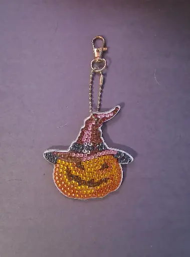 Double Sided Pumpkin Suncatcher