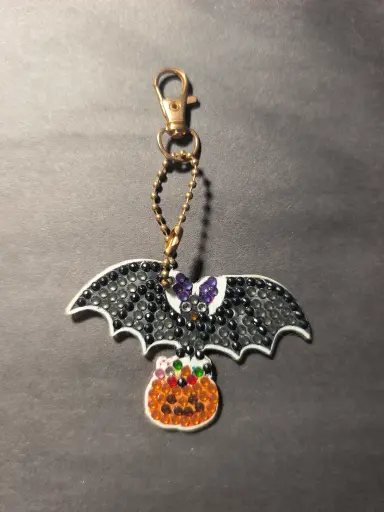 Double Sided Bat & Pumpkin Suncatcher